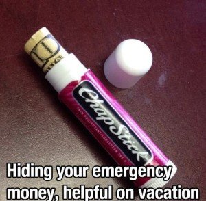 Hiding the emergency money