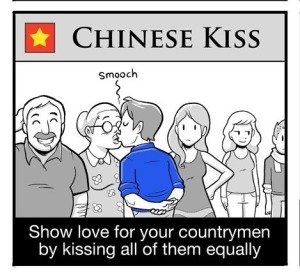 KISSING THE CHINESE WAY
