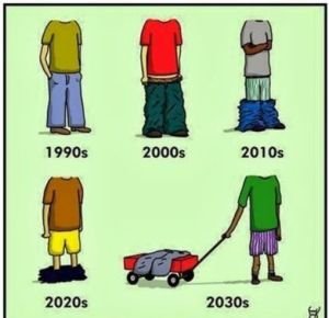 Pant fashions 90s vs today