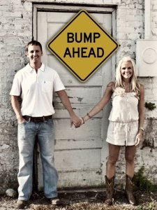 Funny pregnancy announcements - There’s A Bump Ahead